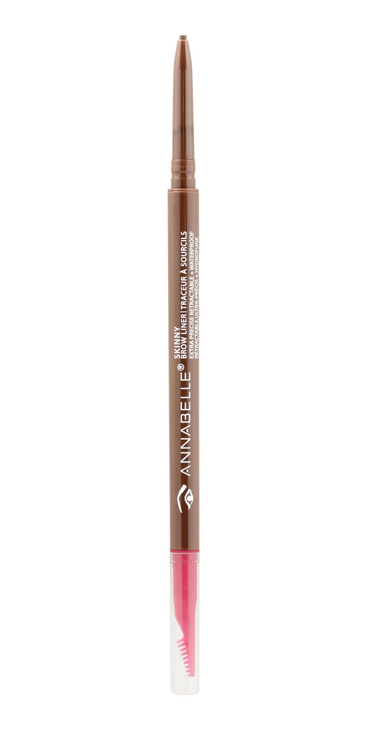 Annabelle Skinny Brow Liner, Universal Medium, Eyebrow Pencil, Extra Precise, Easy-To-Blend, Waterproof, Long-Lasting 10h Hypoallergenic, Cruelty-Free, 0.09 g