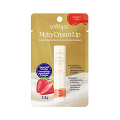 Softlips Melty Cream Lip | Strawberry Lip Balm | Long Lasting, Moisturizing, Hydrating and Nourishing Lip Care | Formulated with Triple Ceramides