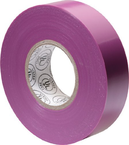 Gardner Bender GTV-667P Electrical Tape, ¾ in x 66 ft, Durable, Easy-Wrap, Flame Retardant, Violet