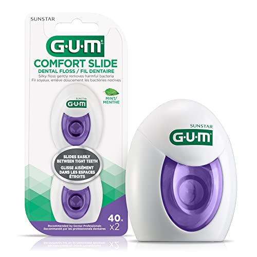 GUM Comfort Slide Dental Floss 2x40M