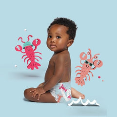 Hello Bello Premium Swim Diapers, Affordable Hypoallergenic and Eco-Friendly Disposable Swim Dipes for Babies and Kids, Size Small - Diaper Size 3, Swimming Sloths Design, 20 Count