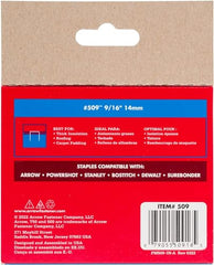 Arrow Fastener 50924 9/16-Inch Genuine T50 Staples, 1,250-Pack , Grey