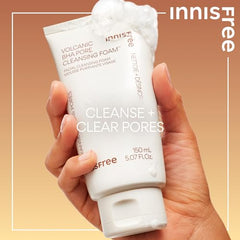 innisfree Volcanic BHA Pore Cleansing Foam with Salicylic Acid, Sulfate Free, Exfoliating Korean Cleansing Foam