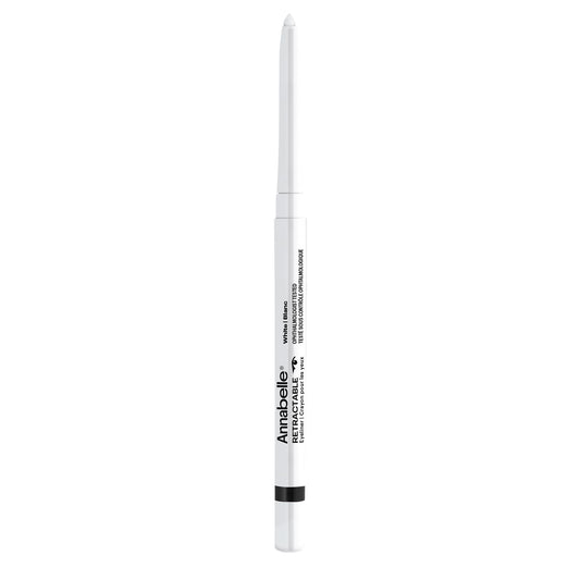 Annabelle Retractable Eyeliner, White, Intense Colour, Rich Creamy Texture, Long-Lasting, Waterproof, Gluten-Free, Paraben-Free, Fragrance-Free, Cruelty-Free, 0.3 g