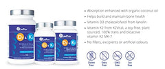 CanPrev D3 & K2 | 120 Softgels | Organic Coconut Oil l Helps Build And Maintain Bone Health l With Vitamin D3 & K2