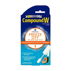 Compound W Freeze Off Plantar Wart Remover Kit, 8 Applications,1 Count (Pack of 1)