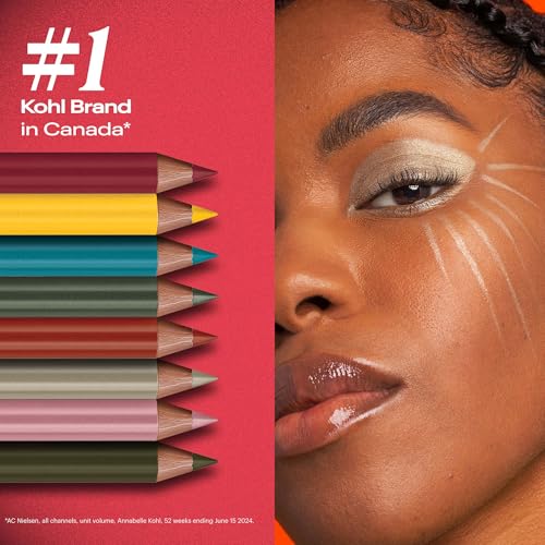 Annabelle Vegan Kohl Eyeliner, Matte Finish, 137 Chocolate Truffle, Intense Colour Payoff, Long-Lasting, Cruelty-Free, Paraben-Free, Silicone-Free, Fragrance-Free, Hypoallergenic, 1.14 g