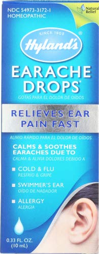 Hylands Earache Drops, 0.33 oz by Hylands (Pack of 4)