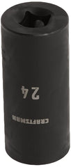 CRAFTSMAN Deep Impact Socket, Metric, 1/2-Inch Drive, 24mm (CMMT16086)