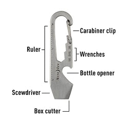 Nite Ize KMT-11-R3 DoohicKey Multi-Tool, Stainless, 1-Pack