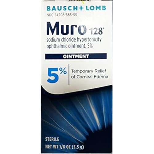 Bausch and Lomb Muro 128 5 Percent Ointment, 3.5 gm (Pack of 1)