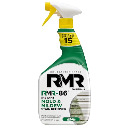 RMR-86 Instant Mold and Mildew Stain Remover Spray - Scrub Free Formula, 32 Fl Oz