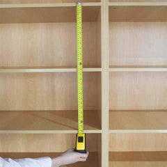 Amazon Basics Self-Locking Tape Measure - 16-Feet (5-Meters), Inch/Metric Scale, MID Accuracy