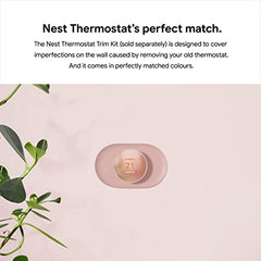 Google Nest Thermostat - Smart Thermostat for Home - Programmable WiFi Thermostat - Fog