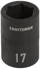 CRAFTSMAN Shallow Impact Socket, Metric, 1/2-Inch Drive, 17mm (CMMT15865)