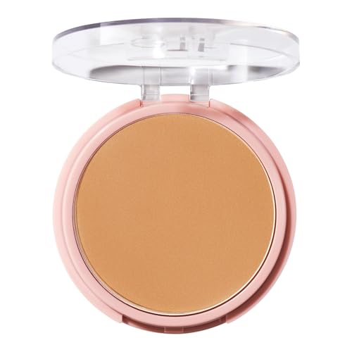 e.l.f. Halo Glow Powder Filter, Ultra-fine Finishing Powder, Smooths The Look of Pores & Fine Lines, Creates A Soft-Focus Glow, Vegan & Cruelty-Free, Tan Warm