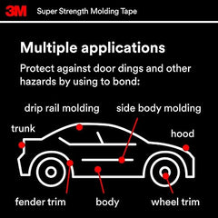 3M 03614 Scotch-Mount 1/2" x 15' Molding Tape