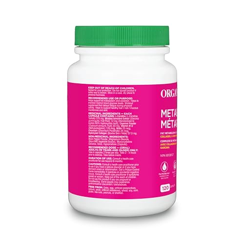 Organika Metaboost - Collagen, L-Carnitine and Garcinia - Fat Metabolism, Aids Weight Management, Supports Physical Activity - 120caps