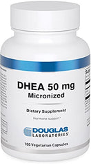 Douglas Laboratories DHEA 50 mg Capsules - Micronized - Supports Hormone Balance, Immunity, Brain, Bone Health & Metabolism* - Non-GMO - 100 Vegetarian Capsules