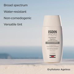 ISDIN Eryfotona Ageless Sunscreen Zinc Oxide and 100% Mineral Tinted Sunscreen SPF 50+