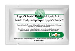 Lypo-Spheric R-Alpha Lipoic Acid - 30 Packets – 226 mg R-ALA Per Packet - Liposome Encapsulated for Maximum Bioavailability - 100% Non-GMO