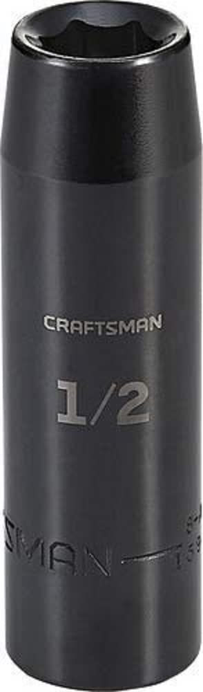 CRAFTSMAN Deep Impact Socket, SAE, 1/2-Inch Drive, 1/2-Inch (CMMT15997)