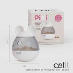 Catit PIXI Treat Dispenser, Interactive Treat Dispensing Cat Toy, Mouse