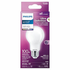 A19 Ultra Definition Frosted Dimmable LED Bulb - Flicker-Free 100W=11.5W with EyeComfort Technology - Bright White 3000K - 1500 Lumen - E26 Base