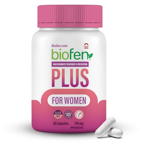 Biofen Plus for Women - Hair Growth Products for Women with Biotin, Womens Vitamins for Hair Loss, Hair Care, Hair Vitamins, 60 Capsules