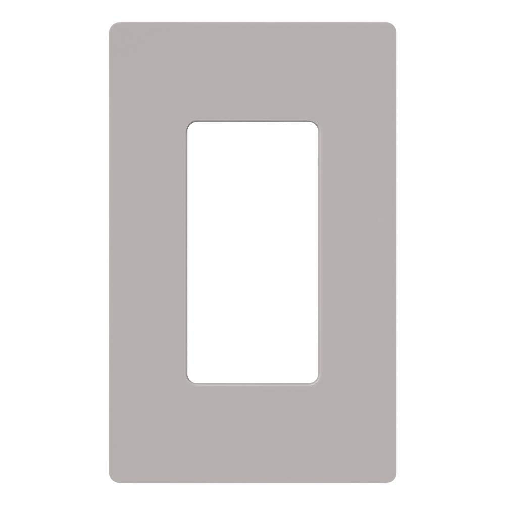 Lutron Claro 1 Gang Decorator/Rocker Wallplate, Gloss | CW-1-GR | Gray