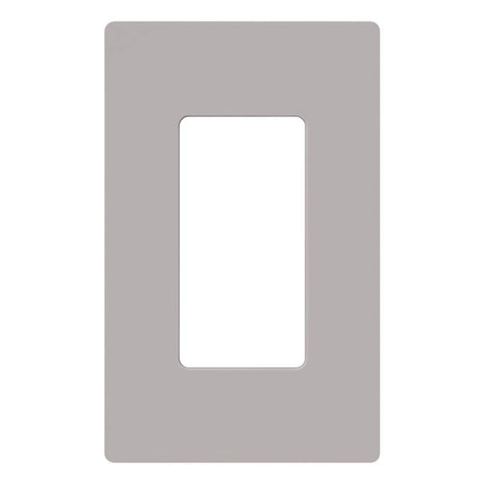 Lutron Claro 1 Gang Decorator/Rocker Wallplate, Gloss | CW-1-GR | Gray