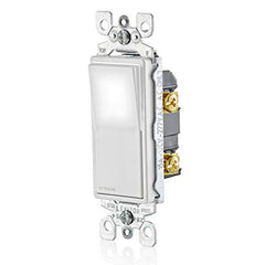 Decora Illuminated Switch Single Pole, White