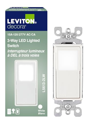 Decora Illuminated 3-Way Switch, White