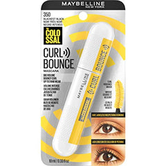 Maybelline New York Volum' Express Colossal Curl Bounce Washable Mascara, Blackest Black, 9.76 ml