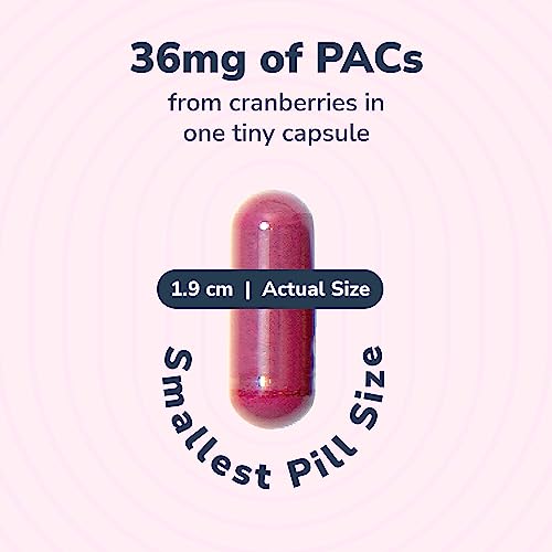 Utiva UTI Control Cranberry PACs – Clinically Studied Ingredients 36mg PACs for UTI Avoidance - Supplement for Urinary Tract Health for Women and Men – Cranberry Extract Pills for Bladder Health, 30 Vegi Capsules