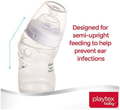 Playtex BPA Free Premium Nurser Bottles with Drop in Liners, 3 Count