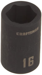 CRAFTSMAN Shallow Impact Socket, Metric, 1/2-Inch Drive, 16mm (CMMT15864)