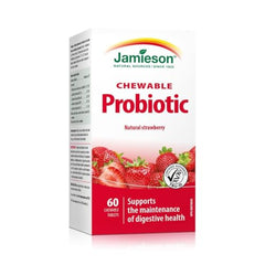 Jamieson Chewable Probiotic 2 Billion Active Cells - Natural Strawberry Flavour