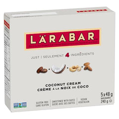 LÄRABAR Coconut Cream, Fruit and Nut Energy Bar, Pack of 5 Bars, Gluten Free, Vegan, Snack Bars