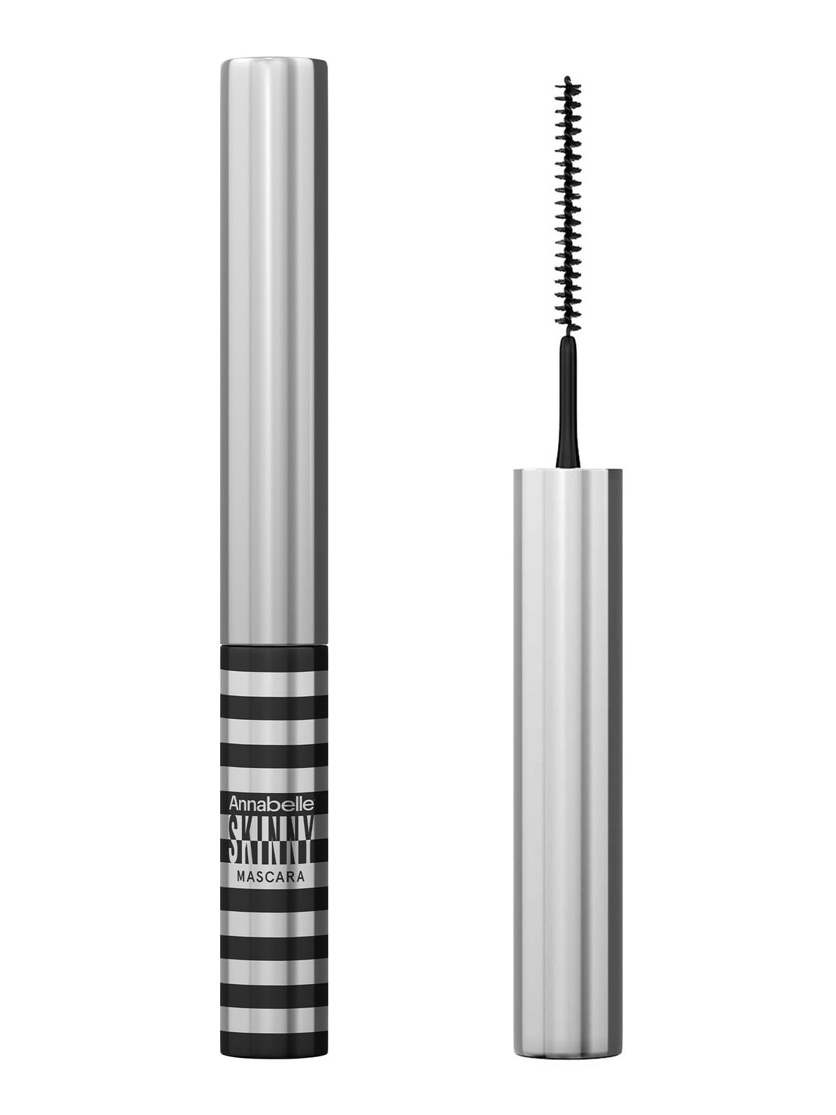 Annabelle Skinny Mascara, Black, Award-Winning Mascara for Short Lashes, Ultimate Length & Definition, Microscopic & Ultra-Precise Brush, Eco-Friendly Packaging, Ophthalmologist-Tested, Hypoallergenic, 4 mL