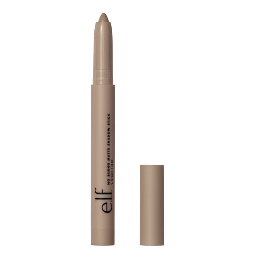 e.l.f. No Budge Matte Shadow Stick, Creamy Eyeshadow Stick For High-Pigment & Long-Lasting Color, Easily Blends, Vegan & Cruelty-Free, Vintage Sude