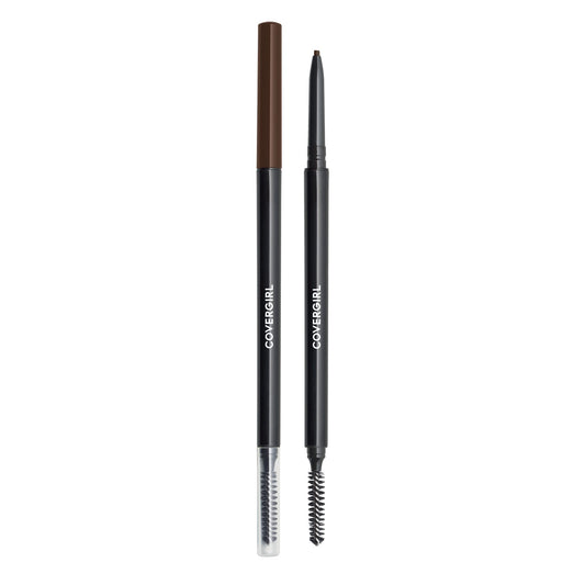 COVERGIRL - Easy Breezy Brow Micro-Fine + Define Pencil, Micro-fine tip, no sharpening required, Built-in spoolie-brush, 100% Cruelty-Free