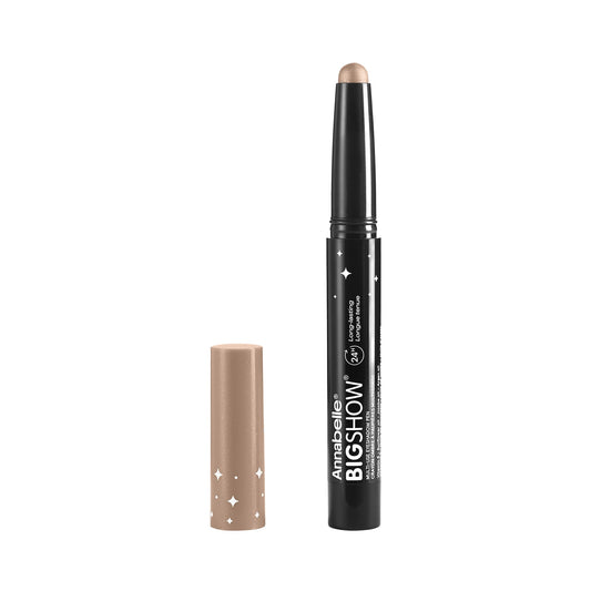 Annabelle Bigshow Multi-Use Eyeshadow Pen, 01 Champagne, Highly Pigmented, Long-Lasting, Waterproof, Transfer-Proof, Smudge-Proof, Paraben-Free, Fragrance-Free, Oil-Free, Vegan, Cruelty-Free, 1.3 g