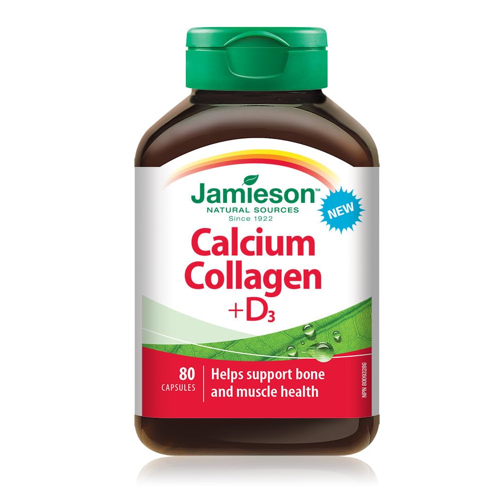 Jamieson Calcium Collagen + Vitamin D3 80 Caplets