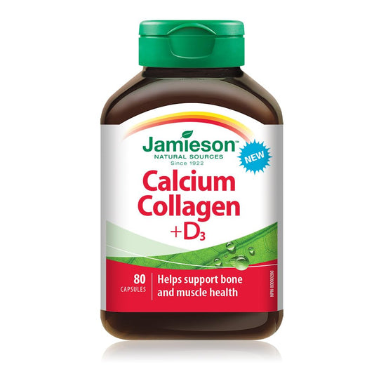 Jamieson Calcium Collagen + Vitamin D3 80 Caplets