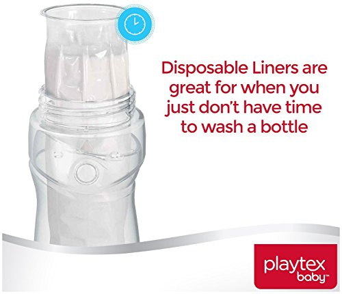 Playtex BPA Free Premium Nurser Bottles with Drop in Liners, 3 Count