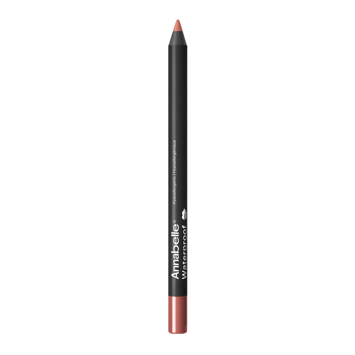 Annabelle Waterproof Lipliner, Nude, Ultra-Precise, Smooth & Silky Texture, Natural Finish, Long-Lasting, Transfer-Proof, Cruelty-Free, Vegan, Hypoallergenic, 1.2 g