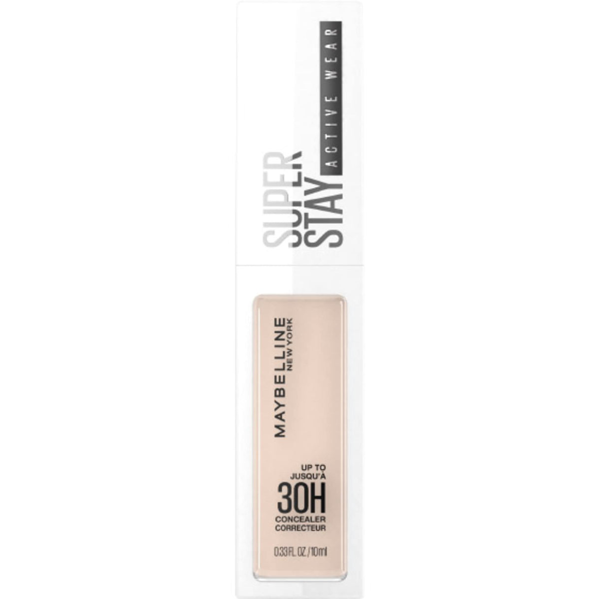 Maybelline New York Longwear Liquid Concealer, Up to 30HR Wear, Shade 10, 10 ml