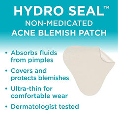 Band-Aid Hydro Seal Acne Blemish Patch - Hydrocolloid Pimple Patches, Face Pimple Spot Care - 7 Count, beige