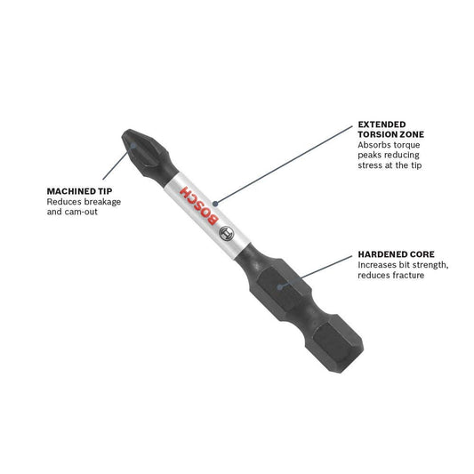 Bosch ITT30102 2 Pc. Impact Tough 1 In. Torx #30 Insert Bits